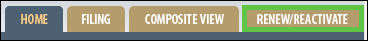 Renew/Reactivate Tab