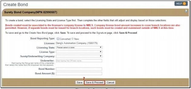 Click the Save and Proceed button at the bottom of the window